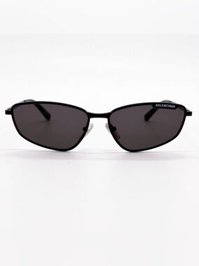 Balenciaga Black Frame Sunglasses with Dark Lenses